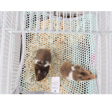 Maxbell 9.8-Inch Mesh Hamster Rabbit Hanging Hammock Bed Cover Bag Blanket Pink
