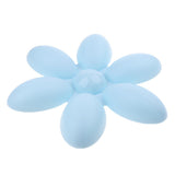 Maxbell Pet Puppy Kitten Flower-shape Bowl Interactive Food Feeder Healthy Dish Blue