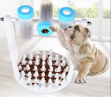 Maxbell Pet Dog Bowl Interactive Leaking Slow Food Anti Gulp Feeder Healthy Dish Pink