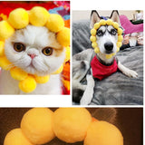 Maxbell Pet Hats Sunflower Headdress for Pet Cosplay Hats Dog Christmas Decoration