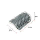 Maxbell Pet Cat Wall Corner Grooming Massage Self Groomer Brush Hair Cleaner Green