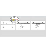 Maxbell LED Spotlight Gallery Display Track Light Head Spotlight Track Light S 20W