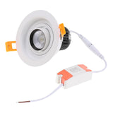 Maxbell Recessed Adjustable LED Downlight COB Ceiling Spotlight with LED Driver  10W