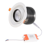 Maxbell Recessed Adjustable LED Downlight COB Ceiling Spotlight with LED Driver 20W