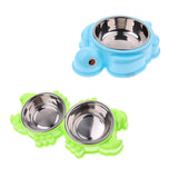 Maxbell Cat Feeder Dog Anti Skid Bowl Feeding Bowl Dish Container Green Crab