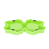 Maxbell Cat Feeder Dog Anti Skid Bowl Feeding Bowl Dish Container Green Crab