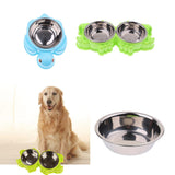 Maxbell Cat Feeder Dog Anti Skid Bowl Feeding Bowl Dish Container Green Crab