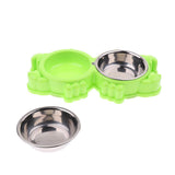 Maxbell Cat Feeder Dog Anti Skid Bowl Feeding Bowl Dish Container Green Crab