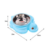 Maxbell Cat Feeder Dog Anti Skid Bowl Feeding Bowl Dish Container Blue Turtle