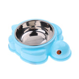 Maxbell Cat Feeder Dog Anti Skid Bowl Feeding Bowl Dish Container Blue Turtle