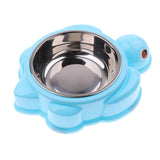 Maxbell Cat Feeder Dog Anti Skid Bowl Feeding Bowl Dish Container Blue Turtle