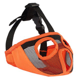 Maxbell Pet Bulldog Mesh Mouth Muzzle Short Nasal Dog Anti Bite Mask Orange M