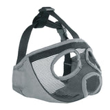 Maxbell Pet Bulldog Mesh Mouth Muzzle Short Nasal Dog Anti Bite Mask Gray M