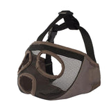 Maxbell Pet Bulldog Mesh Mouth Muzzle Short Nasal Dog Anti Bite Mask Gray XL