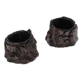 Maxbell 2xResin Rock Bowl Food Water Dish Feeder Plate for Terrarium Reptile Tank  1