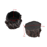 Maxbell 2xResin Rock Bowl Food Water Dish Feeder Plate for Terrarium Reptile Tank  1