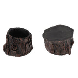 Maxbell 2xResin Rock Bowl Food Water Dish Feeder Plate for Terrarium Reptile Tank  1