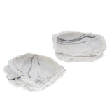Maxbell 2xResin Rock Bowl Food Water Dish Feeder Plate for Terrarium Reptile Tank  2