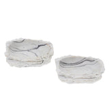 Maxbell 2xResin Rock Bowl Food Water Dish Feeder Plate for Terrarium Reptile Tank  2