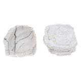 Maxbell 2xResin Rock Bowl Food Water Dish Feeder Plate for Terrarium Reptile Tank  2