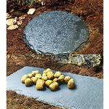 Maxbell Turtle Dish for Reptile Amphibians Food Bowl Natural Rock Plate Rectangle