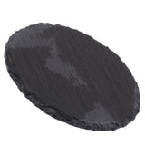Maxbell Turtle Dish for Reptile Amphibians Food Bowl Natural Rock Plate Circular