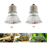 Maxbell E27 220-240V UVA UVB Pet Reptile Halogen Spotlights Basking Light Bulb 50W