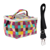 Maxbell Pet Hamster Carrier Portable Breathable Travel Bag   Grid Print L