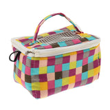 Maxbell Pet Hamster Carrier Portable Breathable Travel Bag   Grid Print L