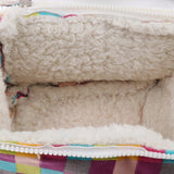 Maxbell Pet Hamster Carrier Portable Breathable Travel Bag   Grid Print L