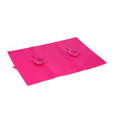 Maxbell Anti-slip Pet Feeding Mat Silicone Dog Cat Bowl Food Bowel Mat Pad Fushia