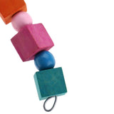 Maxbell Natural Wooden Parrot Cage Hanging Chewing Bite Bird Teeth Care Treats Toy