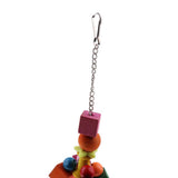 Maxbell Natural Wooden Parrot Cage Hanging Chewing Bite Bird Teeth Care Treats Toy