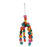 Maxbell Natural Wooden Parrot Cage Hanging Chewing Bite Bird Teeth Care Treats Toy