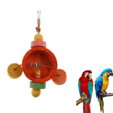 Max Pet Parrot Bird Ferret Chew Toy Cages Swing Hang Toys Wood Bite Stand Toy