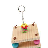 Max Wooden Hanging Chew Toys Bird Parrot Chewing Toy Teeth Care Treat and Chew