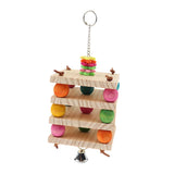 Max Wooden Hanging Chew Toys Bird Parrot Chewing Toy Teeth Care Treat and Chew