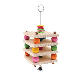 Max Wooden Hanging Chew Toys Bird Parrot Chewing Toy Teeth Care Treat and Chew