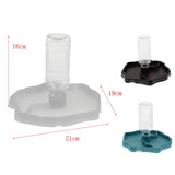 Maxbell Automatic Reptile Tortoise Gecko Feeding Bowl Water Resin Dish Noctilucence