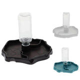 Maxbell Automatic Reptile Tortoise Gecko Feeding Bowl Water Resin Dish Noctilucence