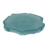 Maxbell Automatic Reptile Tortoise Gecko Feeding Bowl Water Resin Dish Acid Blue