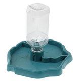 Maxbell Automatic Reptile Tortoise Gecko Feeding Bowl Water Resin Dish Acid Blue
