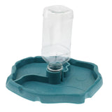 Maxbell Automatic Reptile Tortoise Gecko Feeding Bowl Water Resin Dish Acid Blue