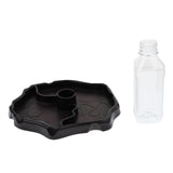 Maxbell Automatic Reptile Tortoise Gecko Feeding Bowl Water Resin Dish Deep Brown