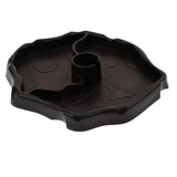 Maxbell Automatic Reptile Tortoise Gecko Feeding Bowl Water Resin Dish Deep Brown