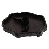 Maxbell Automatic Reptile Tortoise Gecko Feeding Bowl Water Resin Dish Deep Brown