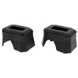 Maxbell 2Pcs Reptile Shelter Hiding Cave Food Bowl For Lizards Gecko Spider Frog Black