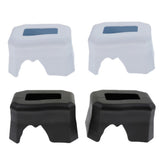 Maxbell 2Pcs Reptile Shelter Hiding Cave Food Bowl For Lizards Gecko Spider Frog Black