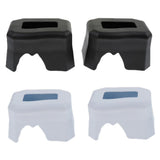 Maxbell 2Pcs Reptile Shelter Hiding Cave Food Bowl For Lizards Gecko Spider Frog Black