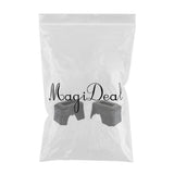 Maxbell 2Pcs Reptile Shelter Hiding Cave Food Bowl For Lizards Gecko Spider Frog Black